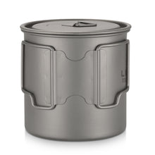 Ultralight Titanium Pot/Mug with a Foldable Handle - FitPug.com