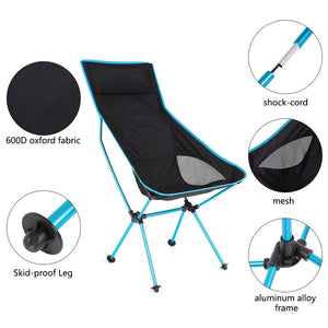Ultra Lightweight Portable Folding Chair with a Pouch - FitPug.com