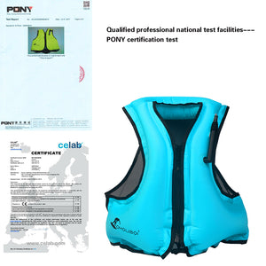 Adult Inflatable Life Jacket - Swimming Vest - FitPug.com