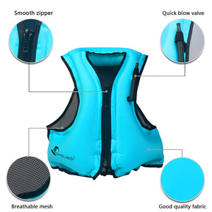 Adult Inflatable Life Jacket - Swimming Vest - FitPug.com