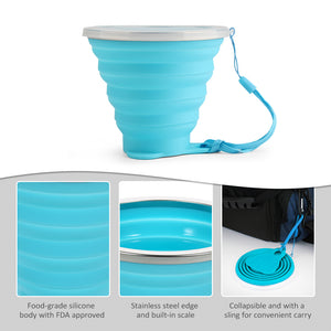 Collapsible Outdoor Travel Water Cup - FitPug.com
