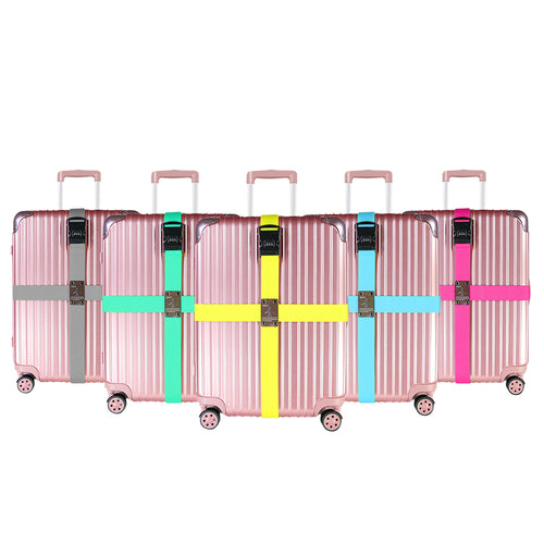 Set of 2 Travel Luggage Straps with 3 Dial Combo Lock - FitPug.com