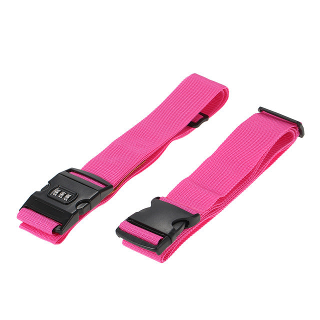 Set of 2 Travel Luggage Straps with 3 Dial Combo Lock - FitPug.com