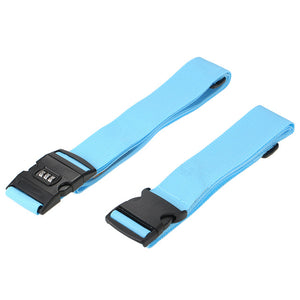 Set of 2 Travel Luggage Straps with 3 Dial Combo Lock - FitPug.com