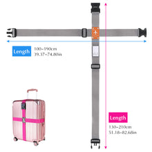 Set of 2 Travel Luggage Straps with 3 Dial Combo Lock - FitPug.com