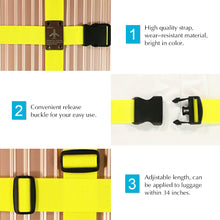 Set of 2 Travel Luggage Straps with 3 Dial Combo Lock - FitPug.com