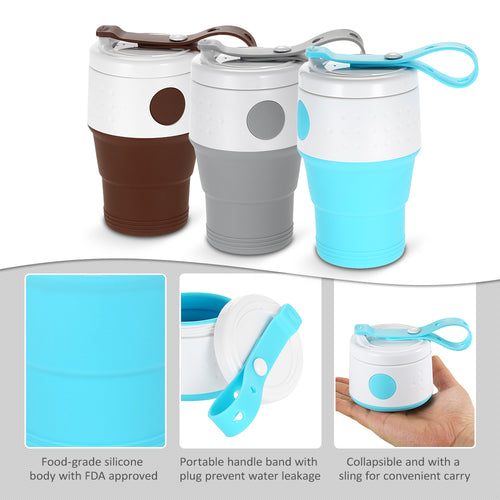 395ML Foldable Coffee Cup - FitPug.com