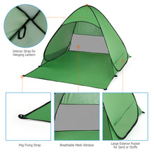 Lightweight Pop Up Beach/Camping Tent - FitPug.com