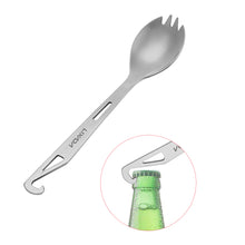 Stainless Steel Long Handle Spork with a Bottle Opener - FitPug.com