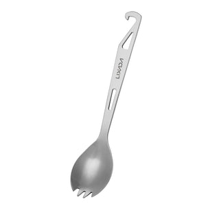 Stainless Steel Long Handle Spork with a Bottle Opener - FitPug.com