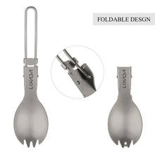 Lightweight Titanium Foldable Spork - FitPug.com