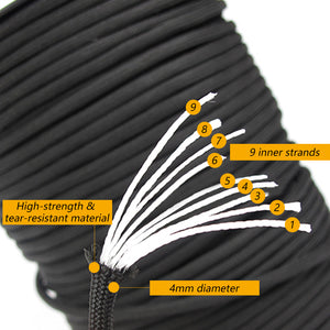 Multifunctional 9 Strand 100M Paracord Rope - FitPug.com