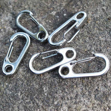 20 Mini Keychain Size D-Shape Carabiner Hooks - FitPug.com