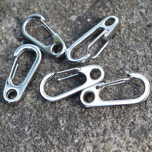 20 Mini Keychain Size D-Shape Carabiner Hooks - FitPug.com
