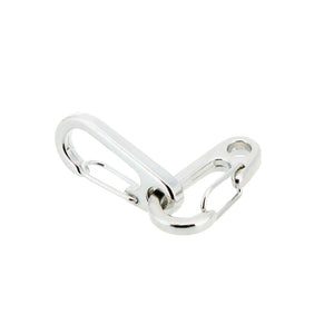 20 Mini Keychain Size D-Shape Carabiner Hooks - FitPug.com