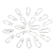 20 Mini Keychain Size D-Shape Carabiner Hooks - FitPug.com