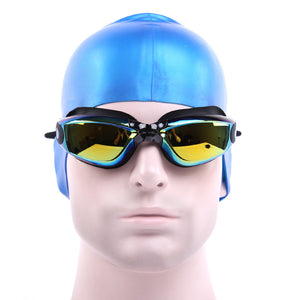 Adult Mirrored Coating Anti-fog Swimming Goggles with Case - FitPug.com