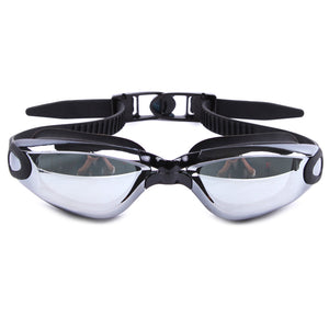 Adult Mirrored Coating Anti-fog Swimming Goggles with Case - FitPug.com