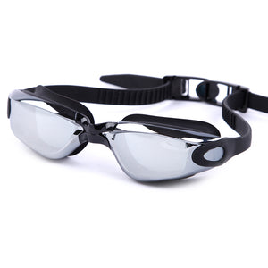 Adult Mirrored Coating Anti-fog Swimming Goggles with Case - FitPug.com