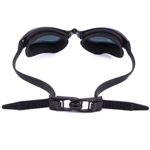 Adult Mirrored Coating Anti-fog Swimming Goggles with Case - FitPug.com