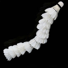 12 Badminton Shuttlecocks White Teal Feather - FitPug.com