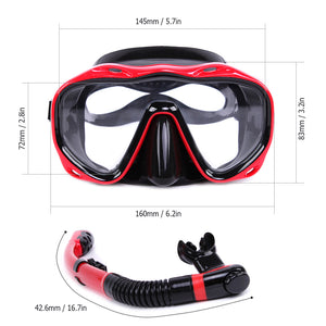 Diving Mask Glasses & Tube Set - FitPug.com