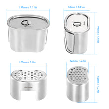 700ml Pot + Wood Stove Burner - Outdoor/Camping Set - FitPug.com