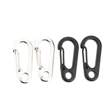 20 Mini Keychain Size D-Shape Carabiner Hooks - FitPug.com