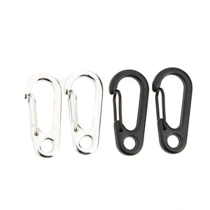 20 Mini Keychain Size D-Shape Carabiner Hooks - FitPug.com