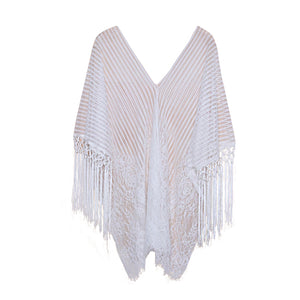 Sheer Lace Beach Cover Up - FitPug.com
